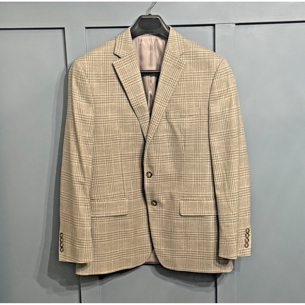 Lauren Ralph Lauren Tan Plaid Blazer